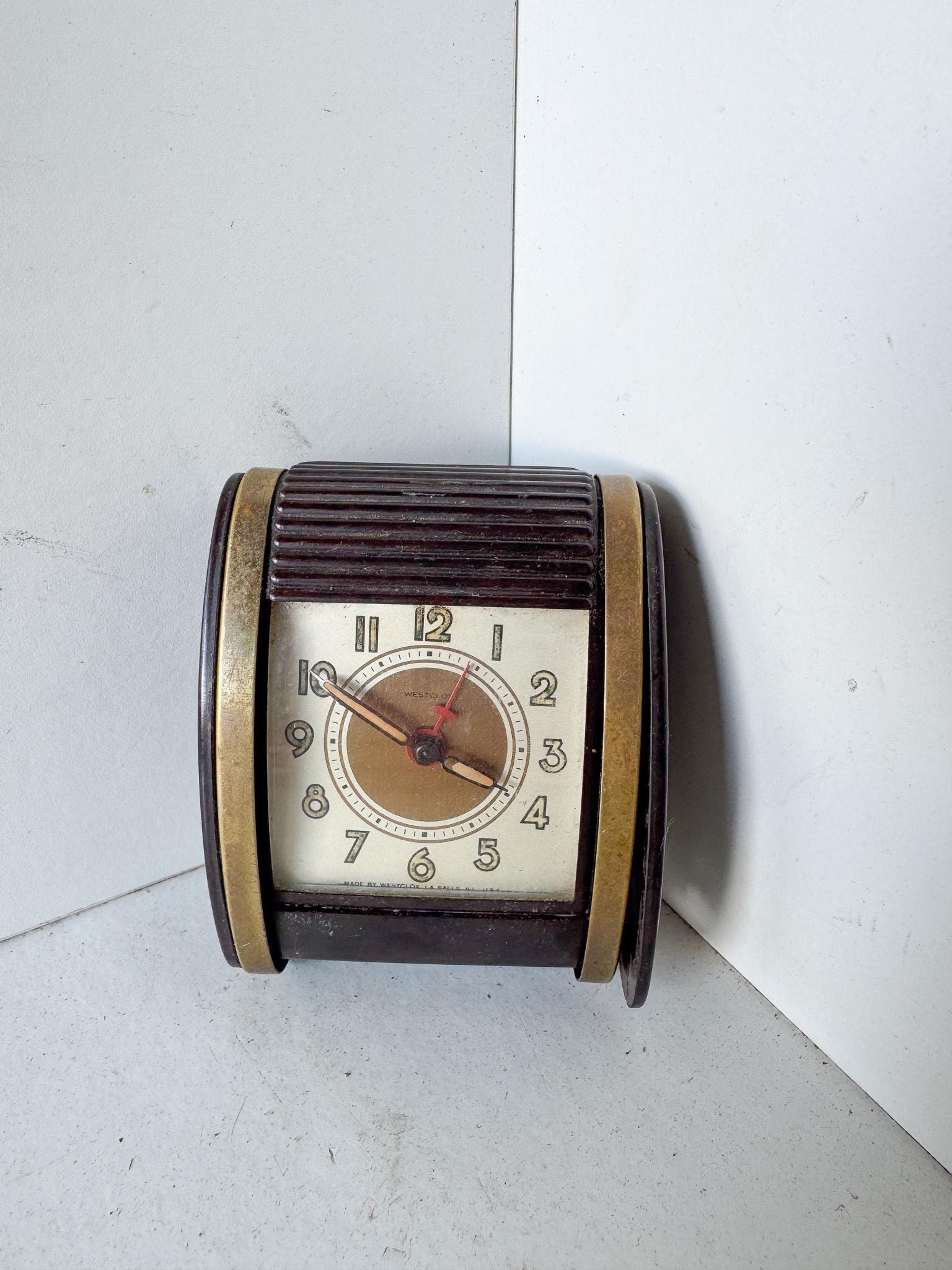 Westclox Traveling Alarm Clock - Etsy