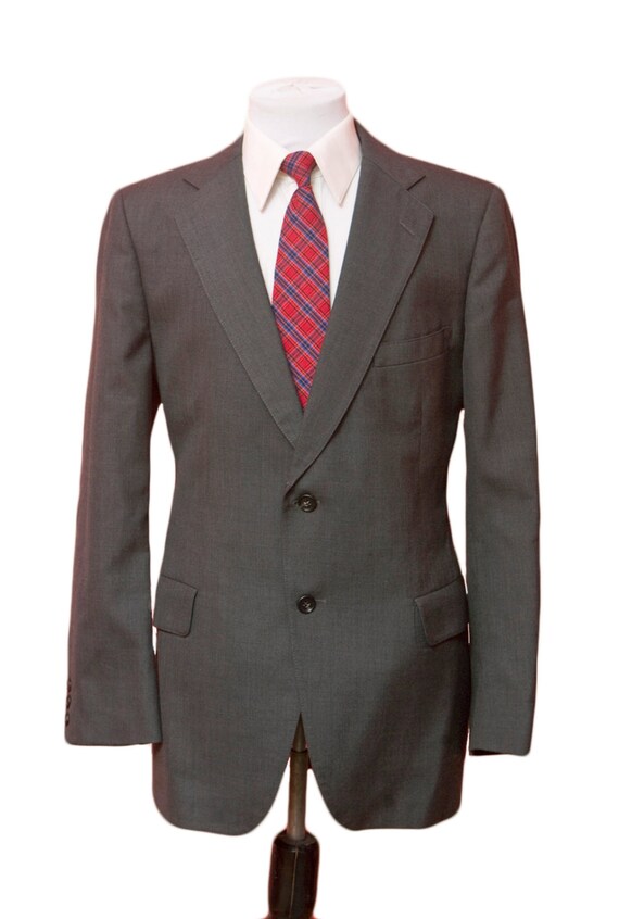 Men's Suit / Vintage Grey Blazer and Trousers / Size 42 | Etsy
