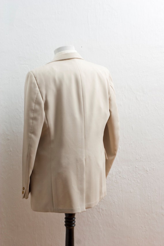 Men's Suit / XL Two-Piece Vintage / Light Beige J… - image 1