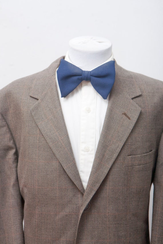 Men's Suit / Vintage Plaid Blazer / Brown Jacket … - image 2