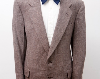 Blazer da uomo / Giacca vintage in lana marrone Christian Dior / Taglia 42 grande
