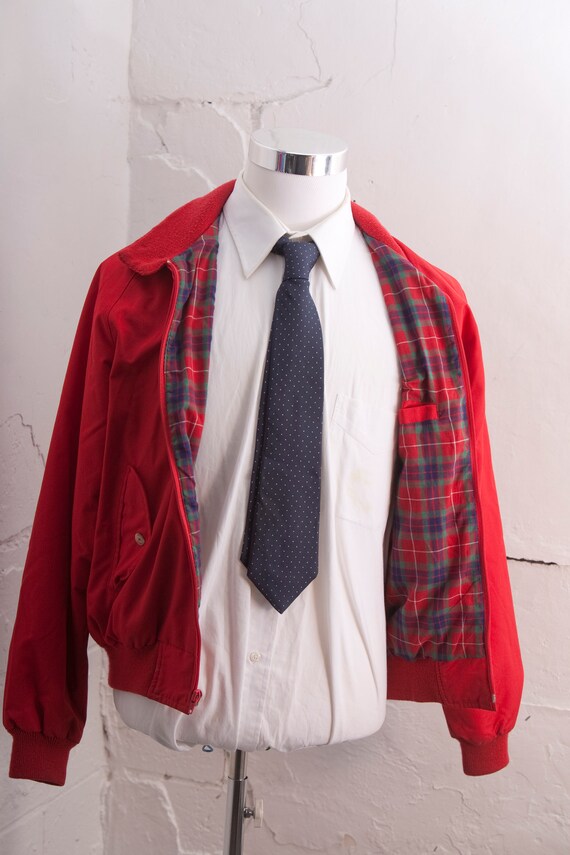 Men's Medium Spring Jacket / Vintage Red Coat / S… - image 6