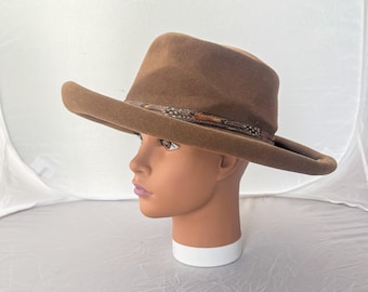 Vintage Wool Broad Brim Hat