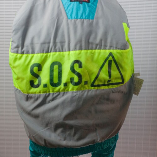 Men's Coat / Teal and Fluorescent shops Yellow Vintage Winter Ski Jacket / Size Large 40 Nevica