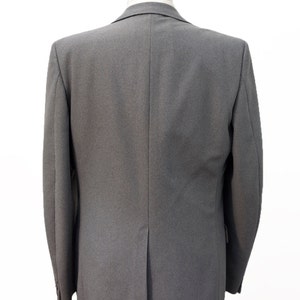 Men's Blazer / Vintage Grey Pinstripe Jacket / Size 44 Large image 3