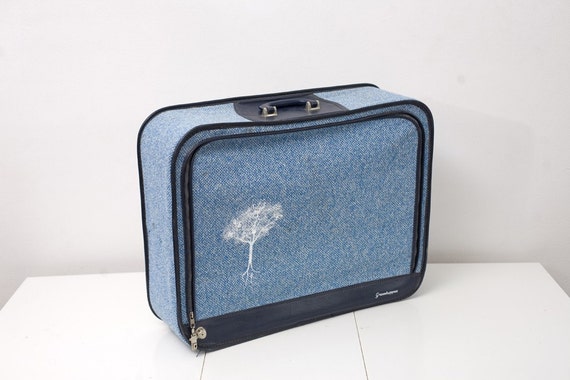 baby blue suitcase