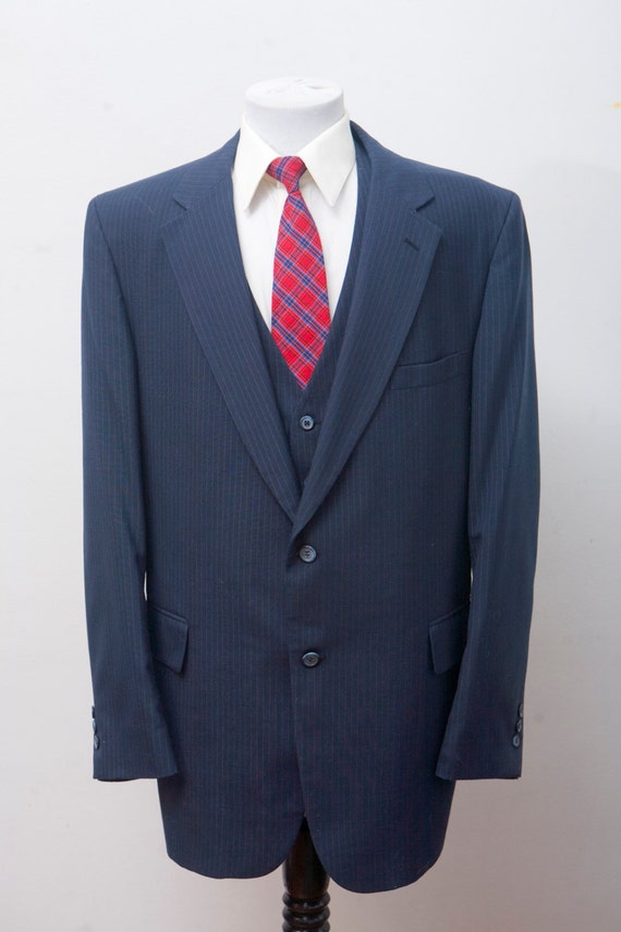 Men's Suit Vest and Jacket / VIntage Blazer by Sta