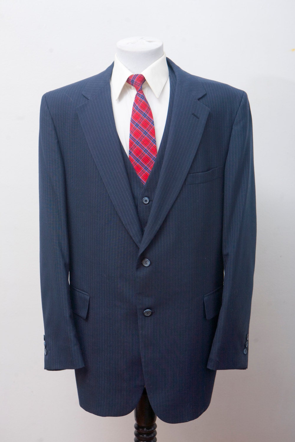 Men's Suit Vest and Jacket / Vintage Blazer by Stafford / - Etsy