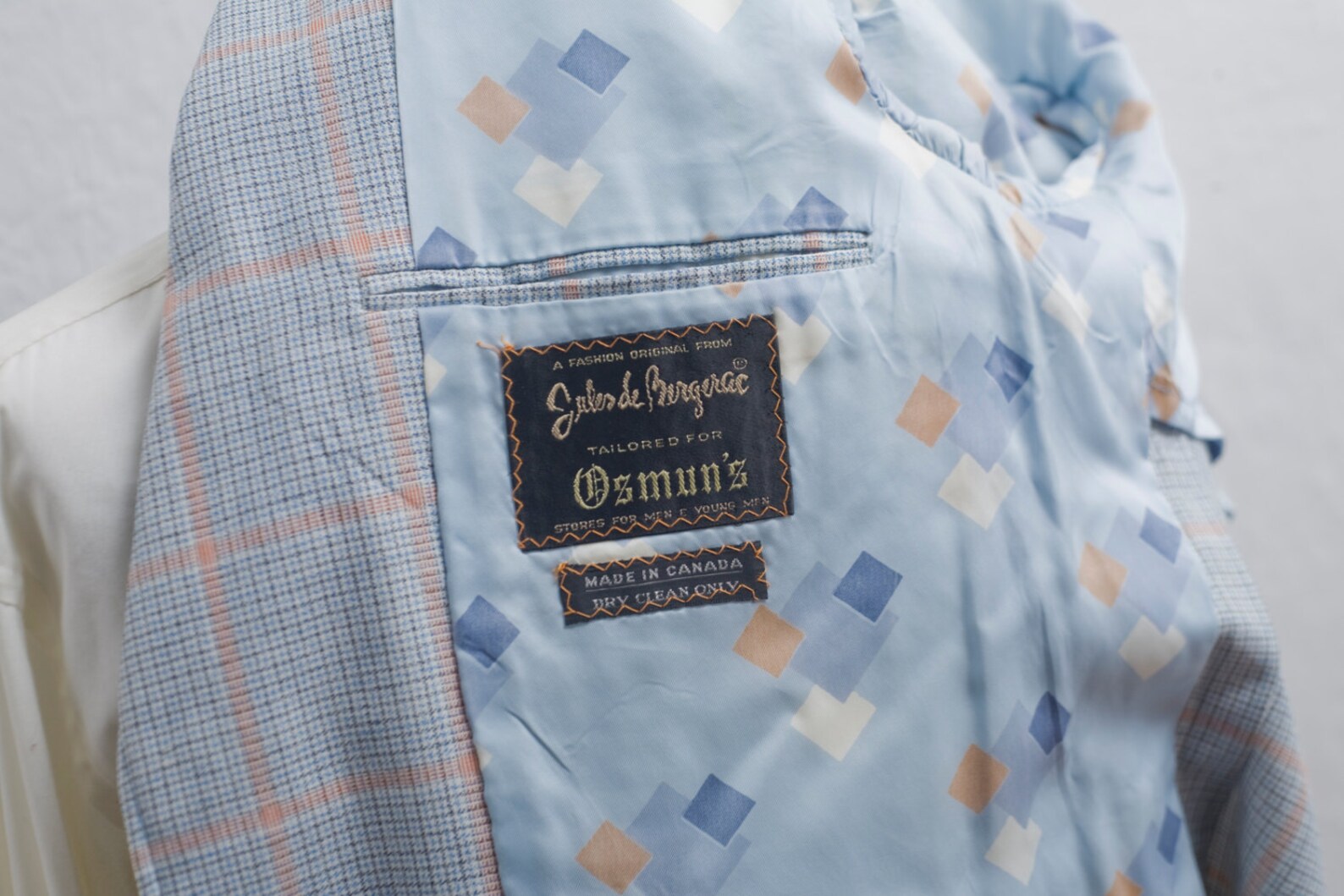 mens plaid blazer vintage