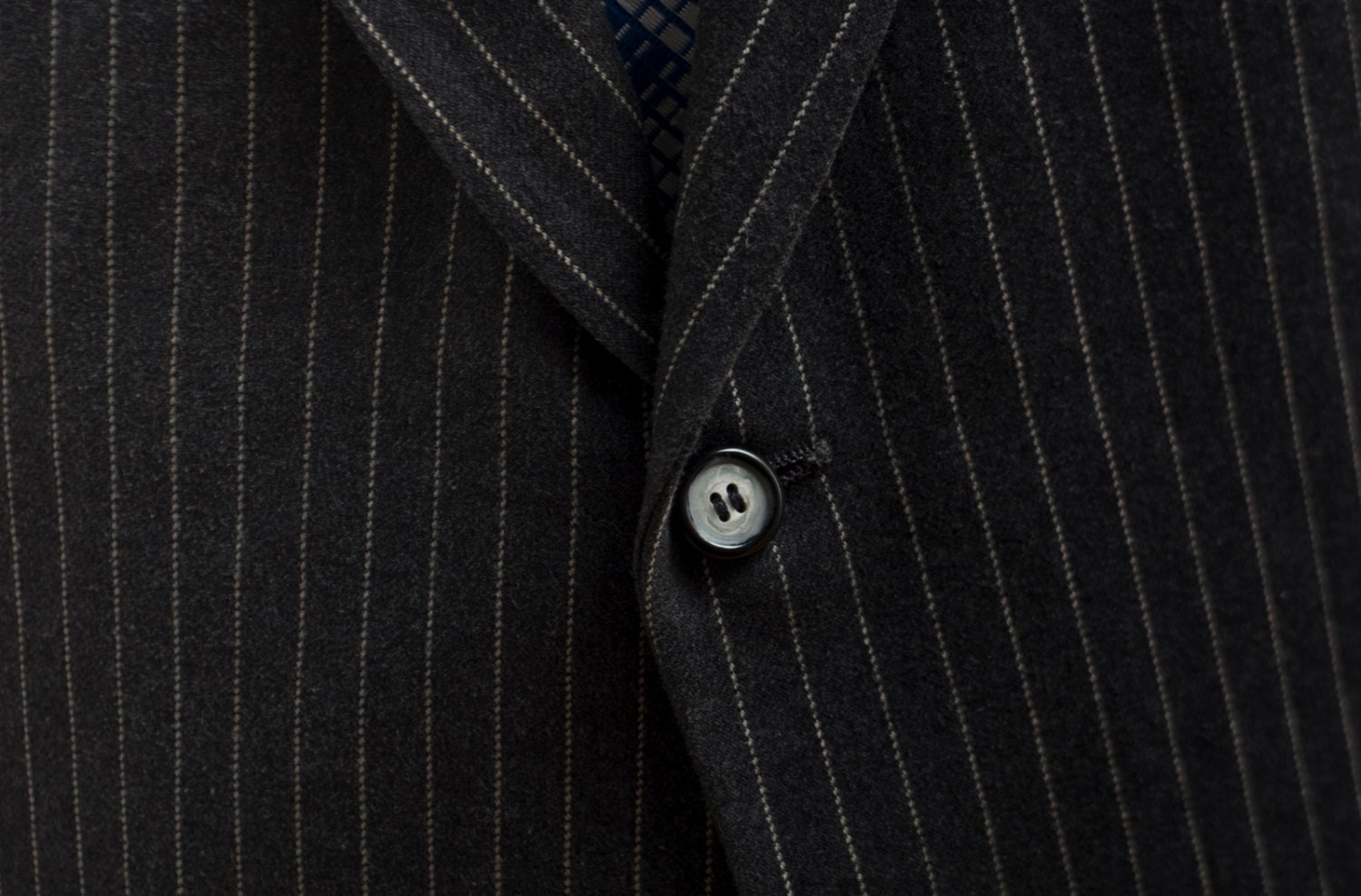Men's Blazer / Vintage Dark Grey Pinstripe Jacket / - Etsy