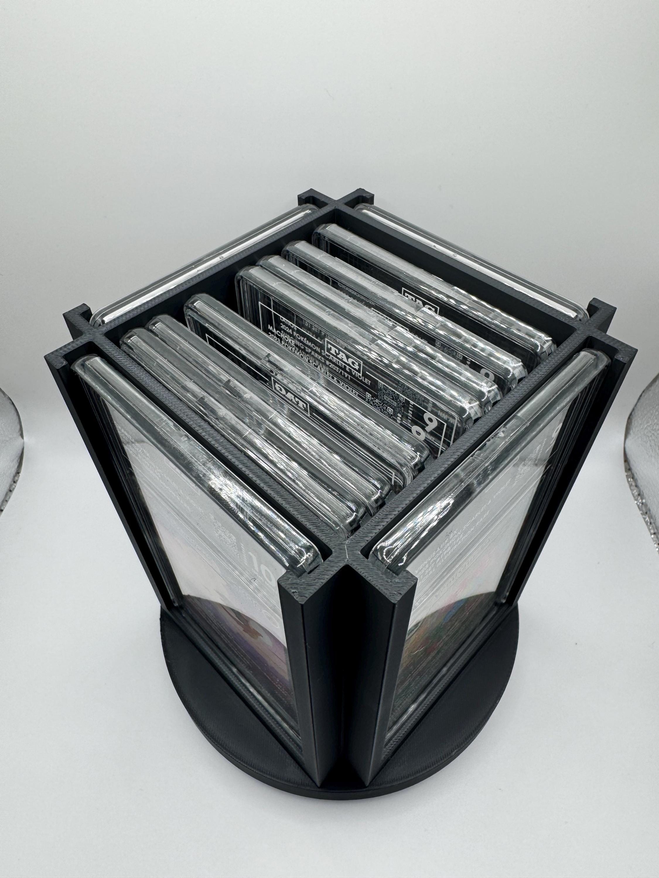 TAG Graded Card Rotating Display 3D Printed Slab Organizer - Etsy TAG Graded Card Rotating Display 3D Printed Slab Organizer - Etsy