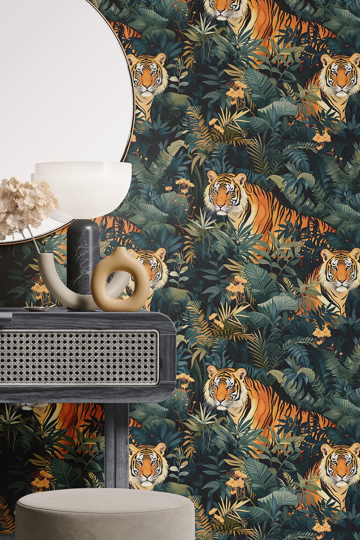 Fondo de pantalla de tigres - Etsy México, image size:1200x1800