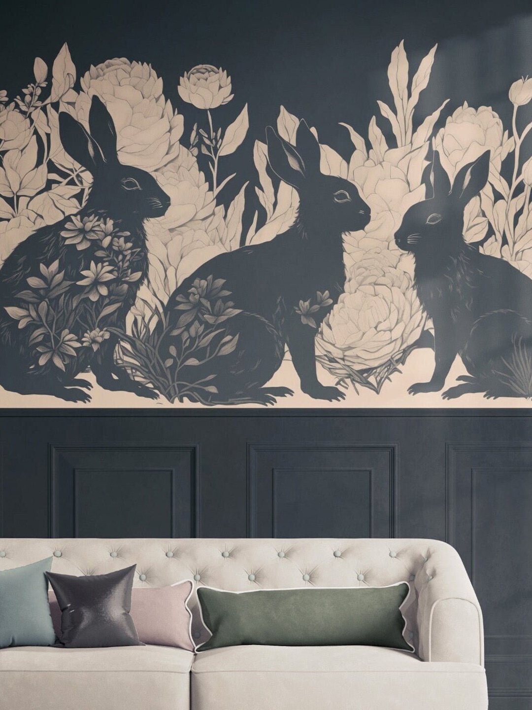 3D Garden Bunny 967 Wall Murals main image 1