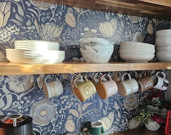 Classic Botanicals Wallpaper (Removable Peel and Stick or Vinyl)