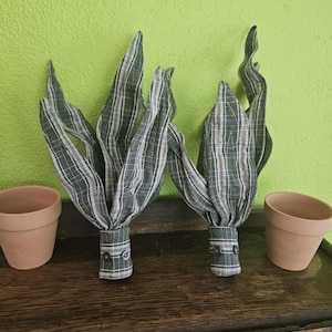 Custom Handmade Memory Plant from Clothing, Memorial Gift, Custom Fabric Snake Plant, Made to Order Keepsake, Remembrance Plant using Shirt