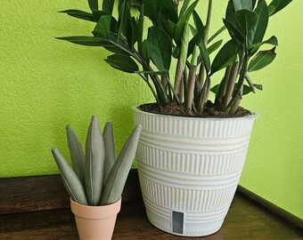 Faux Aloe Plant, Handmade Artificial Plant Decor, Upcycled Fabric Plant, Artificial Aloe Plant in Terracotta Pot, Handmade Faux Plant