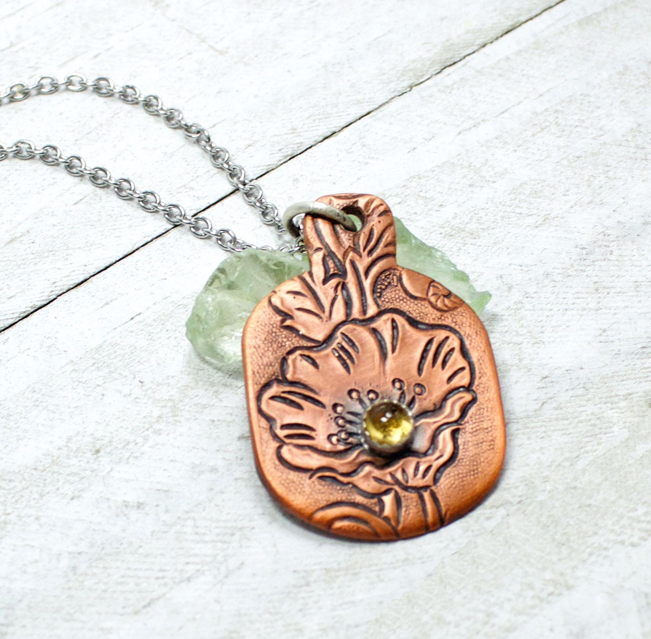 Garden lovers copper necklace discount