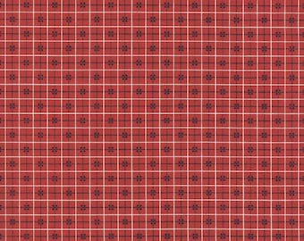 Bee Plaids Cider Barn Red by Lori Holt