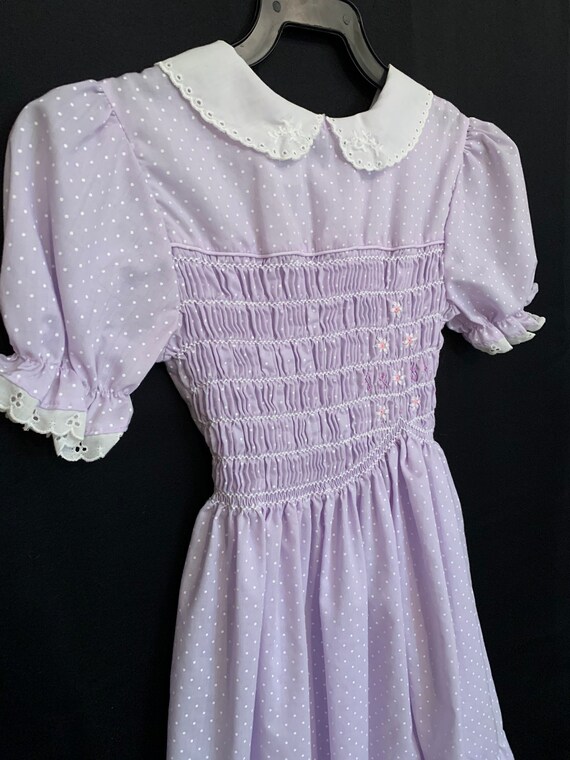 Darling Purple Vintage Dress Child Children Girls