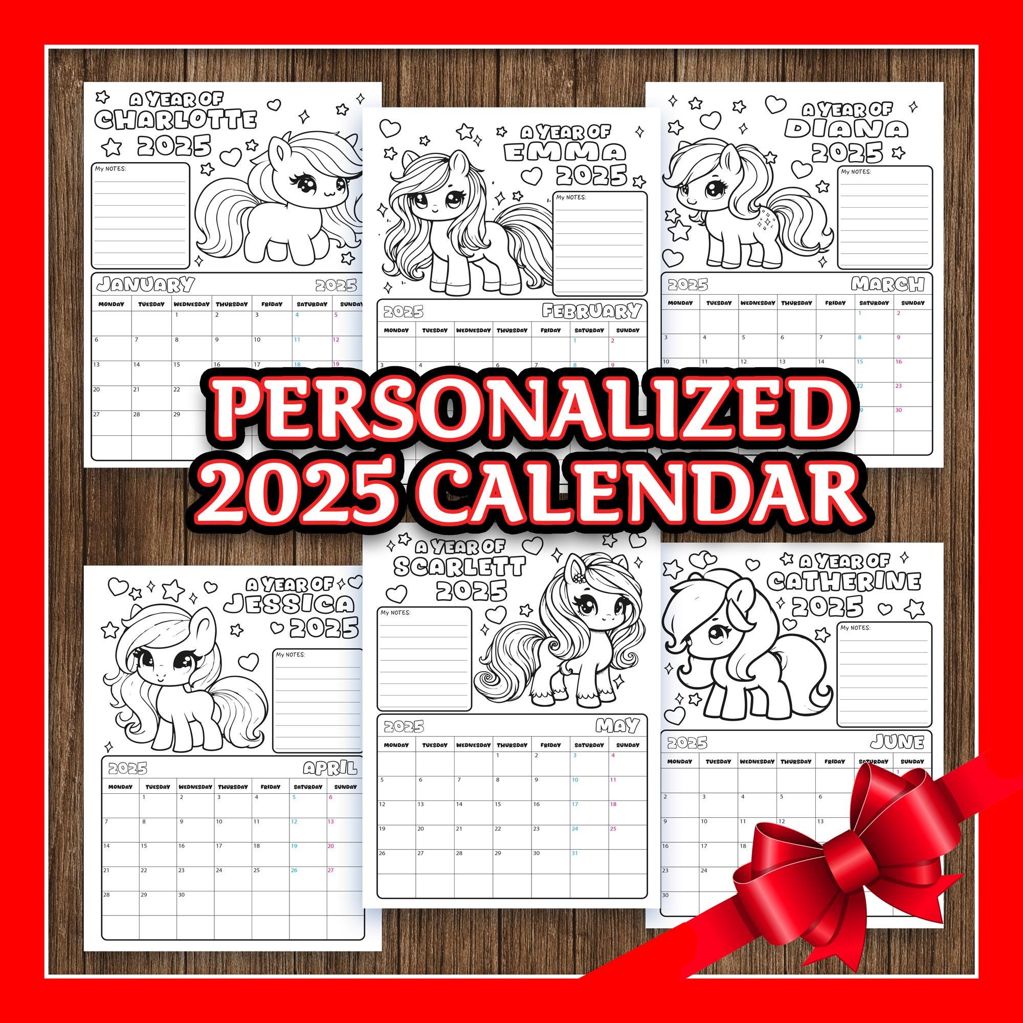 My Little Pony Calendar - Etsy