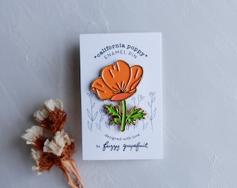 California Poppy - Soft Enamel Pin