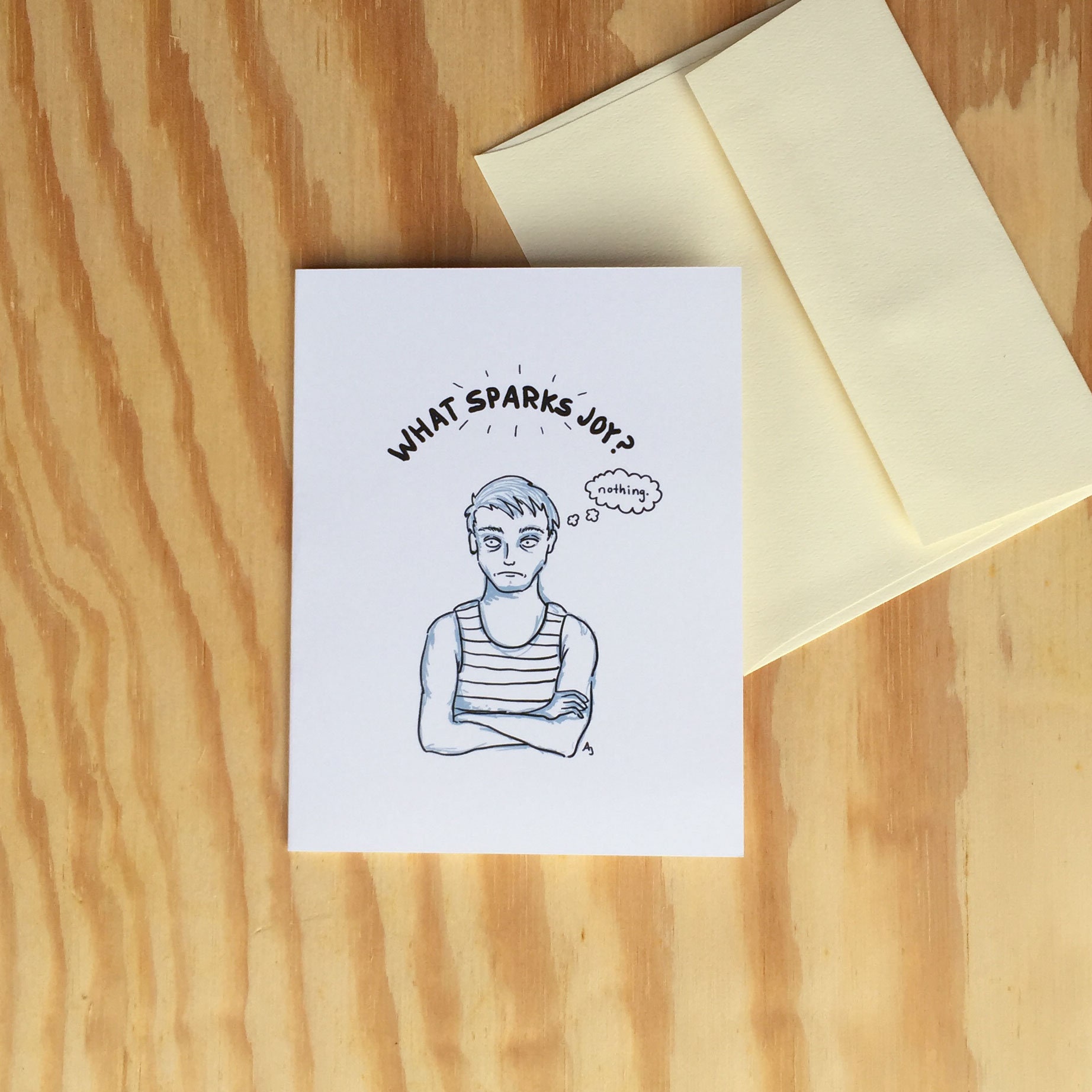 Nothing Sparks Joy Sorry Wenskaart Etsy Nederland