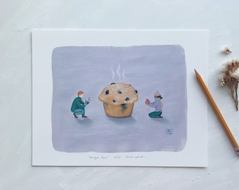 Muffin Love - Unframed 8.5x11 Giclee Print