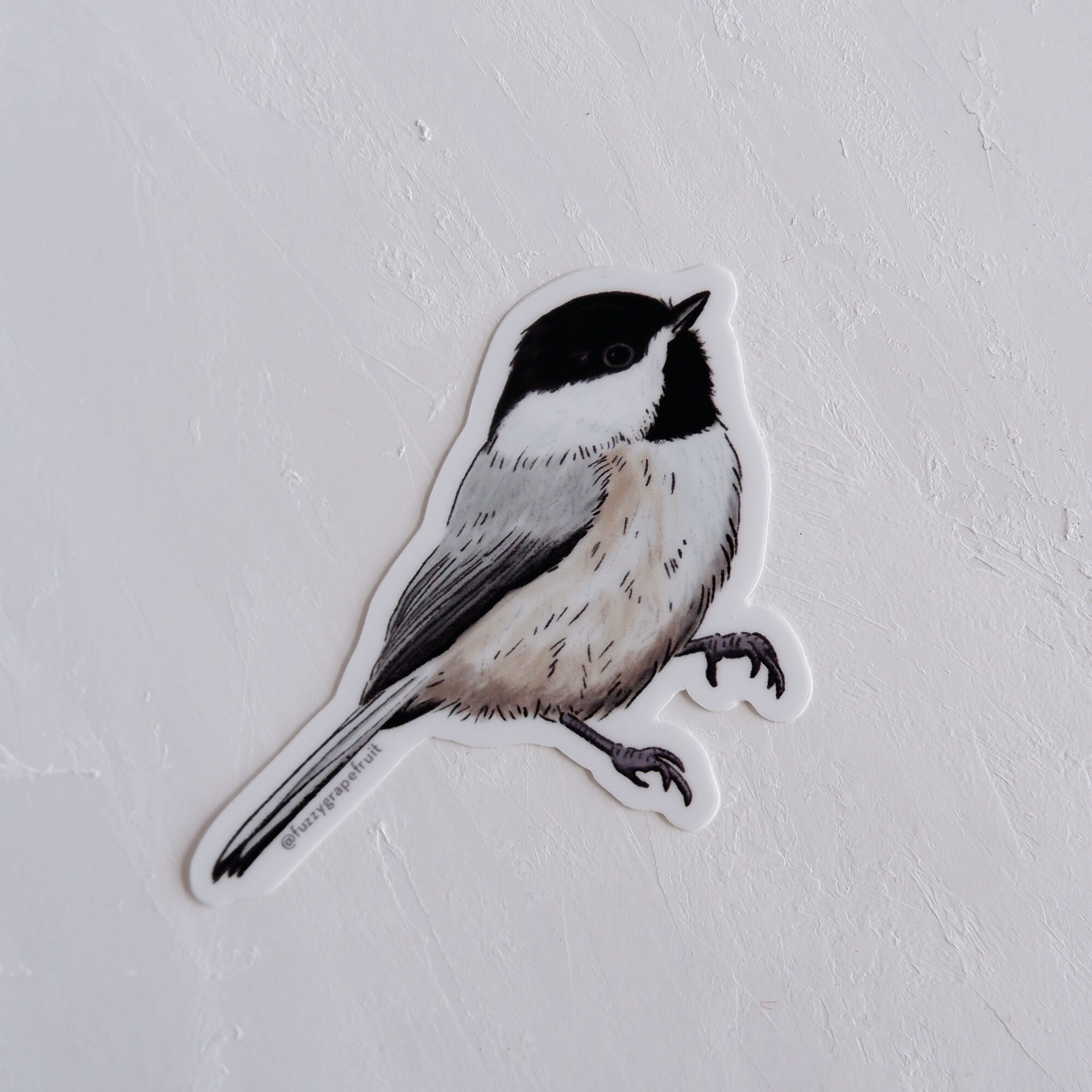 Chickadee - Vinyl Die Cut Sticker - Etsy