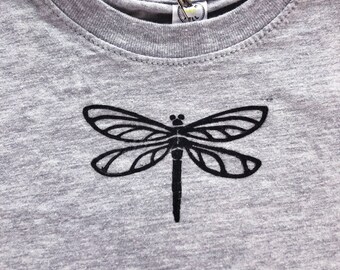 Dragonfly - Hand Printed Girls Tee