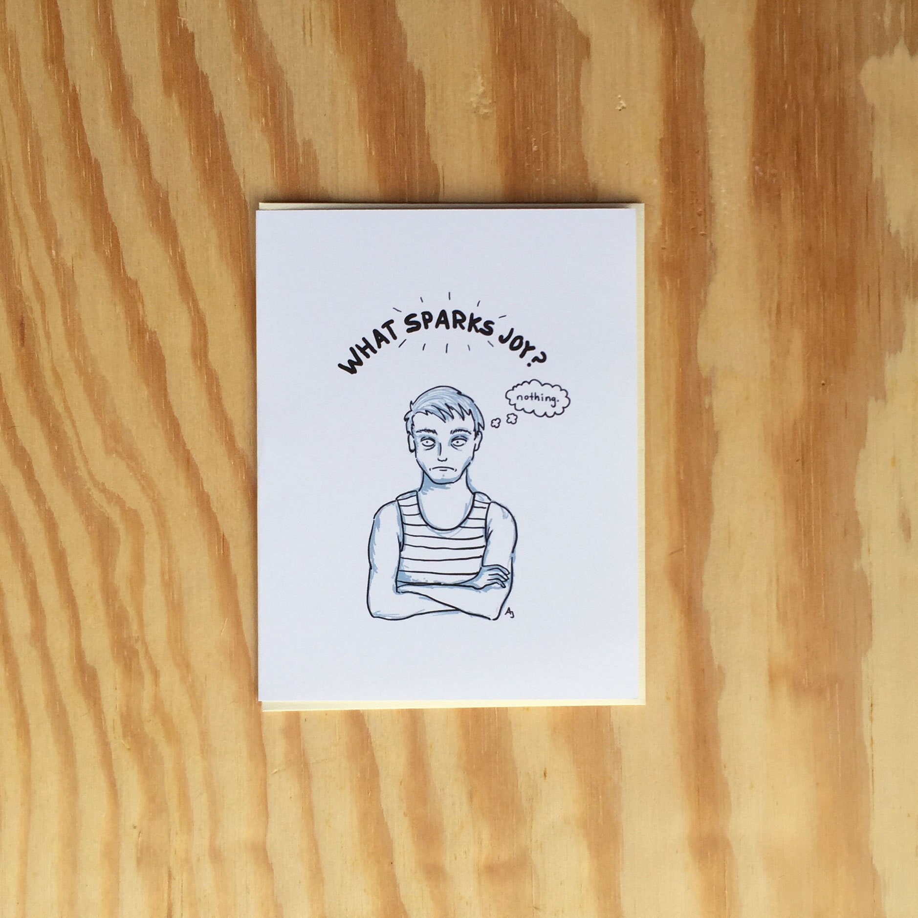Nothing Sparks Joy Sorry Wenskaart Etsy Nederland