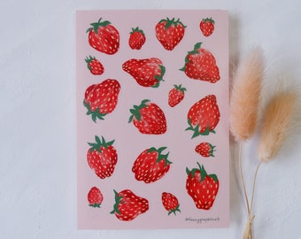 Strawberry Sticker Sheet