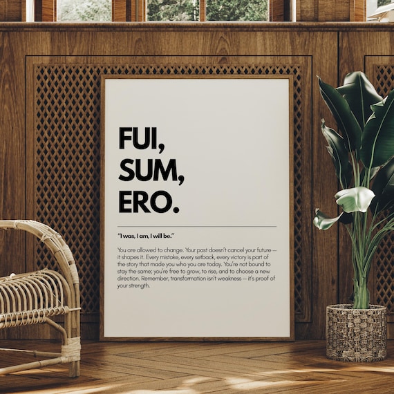 Fui Sum Eroのモチベーションを高める名言ウォールアート、ホーム