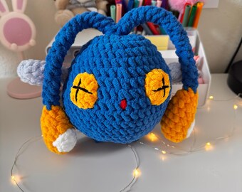 Crochet chinchou plush, amigurumi plushie