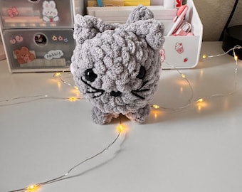 Crochet cat plushie, crochet plush