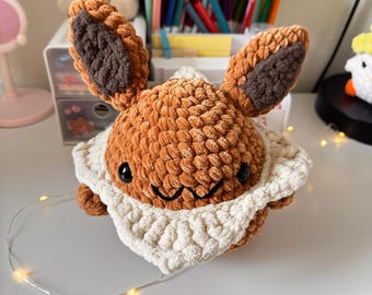 Eevee Crochet Plushie: Handmade Amigurumi Toy