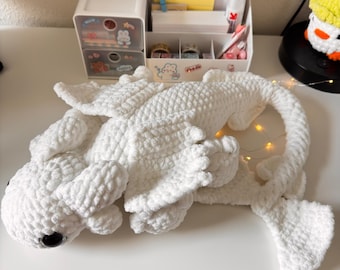Crochet lightfury plush, amigurumi plushie