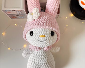 Crochet my melody plushie, amigurumi plush