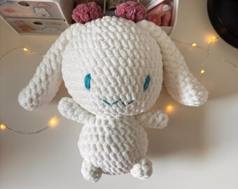Crochet cinnamoroll plushie, amigurumi plush