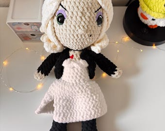 Crochet Tiffany doll plush, amigurumi plushie