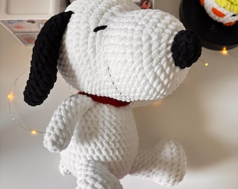 Crochet snoopy plush︱Jumbo Snoopy Plushie