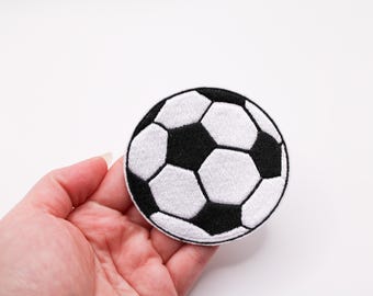 Embroidered Football Patch: Iron-On Applique for Bags & Clothing