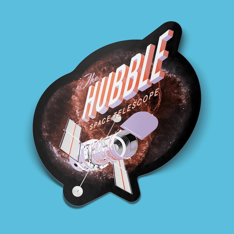 Hubble Space Telescope Sticker - Etsy