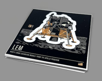LEM Aufkleber von The Giant Leaps in Space Serie