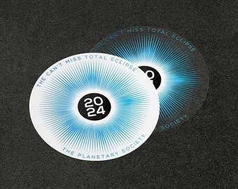 Eclipse 2024 Transparent Sticker