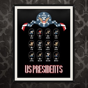 Eight Bit US Historic Presidents