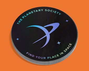 Brand ID Holographic Style Sticker for Planetary Society