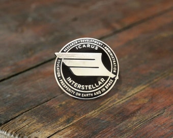 Icarus Interstellar "Iron Wing" Lapel Pin