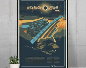 The Great North American Eclipse Print (USA Version)