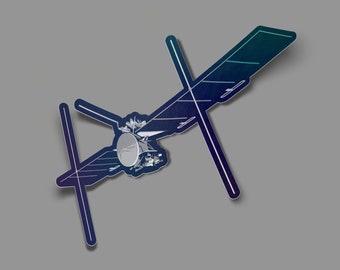 Future Missions: Europa Clipper Holographic Style Sticker