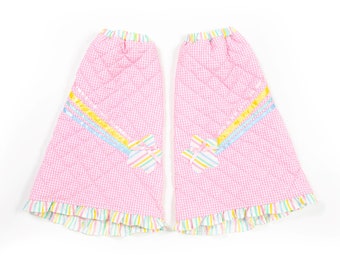 Shooting star gingham legwarmers - Lovely Dreamhouse - Made to order